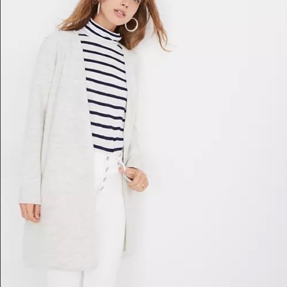 Madewell Lombard Cream Wool Sweater Coat XS - Picture 1 of 10